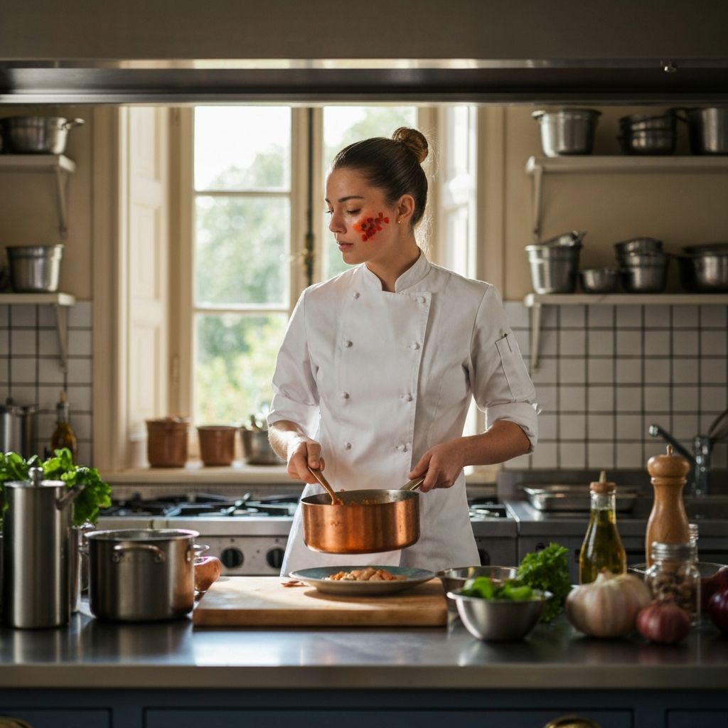 Anne-Sophie Pic using Mauviel cookware