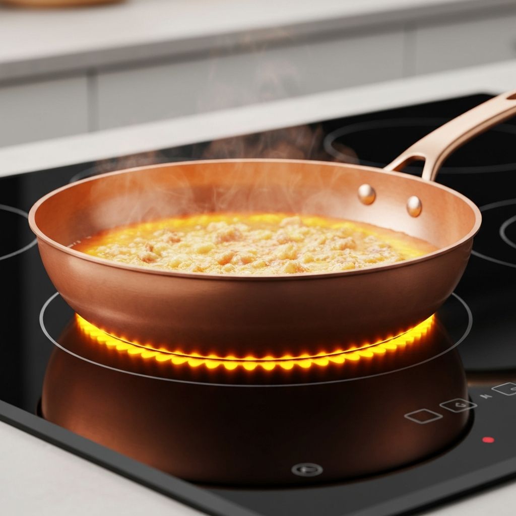 Copper thermal conductivity demonstration showing even heat distribution